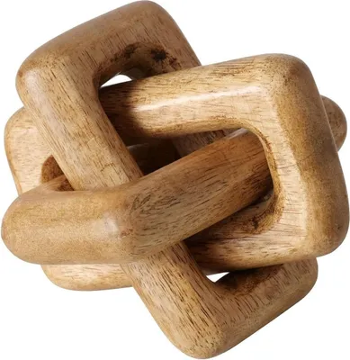 Produktbild von Deko-Objekt - Braun - 20 x 20 cm - Mangoholz