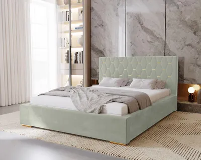 Produktbild von Doppelbett 180x200 mit Stauraum DANVILLE 1 - hellbeige