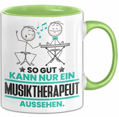 Produktbild von Musiktherapeut Geschenk Tasse So Gut Kann Nur Ein Musiktherapeut Aussehen Geschenkidee Kaffee-Becher (Grün)