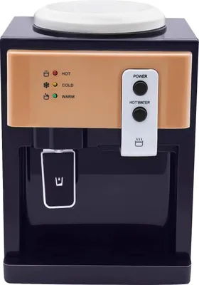 Produktbild von Elektrischer Wasserspender - Tischgerät - Heiß- und Kaltwasser - Toplader - 220V 50Hz - 550W Heizen 75W Kühlen - Edelstahl-Innenbehälter
