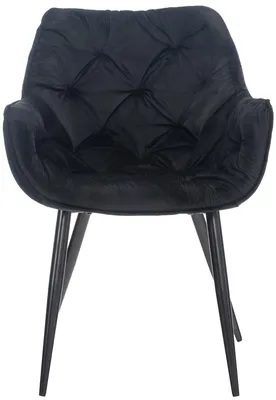 Produktbild von 4er Set Stuhl HLO-CP88 Samt  schwarz