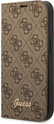 Produktbild von Guess Gubkp14Shg4Shw Iphone 14 6.1 Braun/Braunes Buch 4G Vintage Gold Logo
