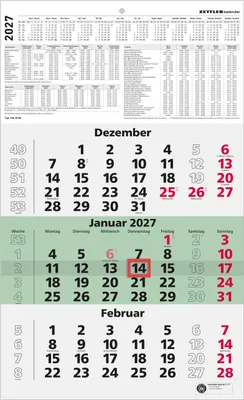 Produktbild von 4-Monatskalender 2027