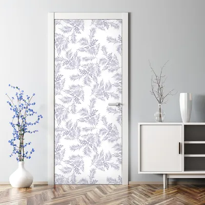 Produktbild von Dekorative Türfolie selbstklebend Klebefolie Wandaufkleber Mohnblumen 70 x 200 cm