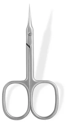 Immagine prodotto di Forbici per cuticole, extra affilate, leggermente curve, in acciaio inossidabile argentato, dimensioni 9,25 x 4,4 cm