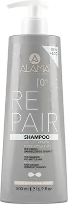Produktbild von Alama Intensiv-Reparatur Shampoo mit Keratin für strapaziertes Haar, 500 ml