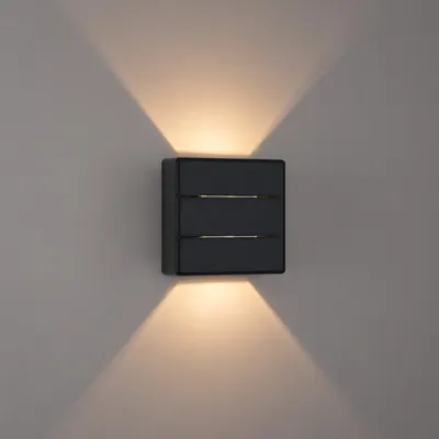 Obrázok produktu pre Vonkajšie LED svietidlo Immax LUXLINE, nástenné osvetlenie, ČIERNE, 6 W, 3000 K, 240 V, IP54