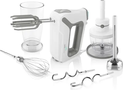 Obrázek produktu pro Eta 205190000, Ruční mixér, Šedá, Bílá, Tlučení, Hnětění, Míchání, 1,2 m, 0,5 l, Knoflíky, Páčka