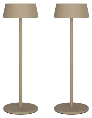 Image de Deux lampes de table sans fil, à intensité variable, pour intérieur et extérieur