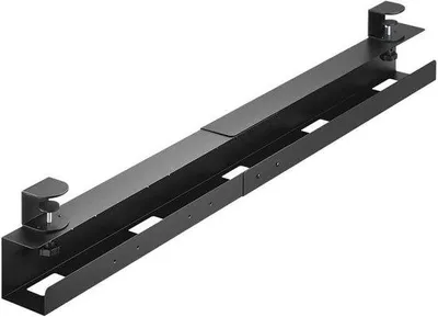 Immagine prodotto di HZ46-2L Sistema di gestione dei cavi per ufficio - Facile montaggio su scrivania - Morsetti a vite - Lunghezza 800-1000-1200 mm - Larghezza 100 mm - Capacità di carico 5 kg - Sistema di guida cavi per uffici