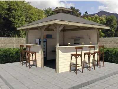 Produktbild von Pavillon weka Man Cave Freizeit Hütte 218 x 218 cm