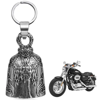 Image de Clochette porte-bonheur pour moto, ange gardien pour motocyclistes