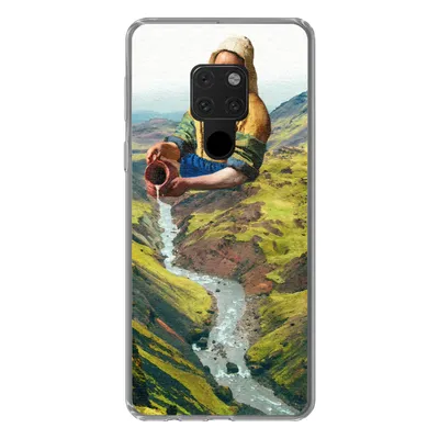 Produktbild von MuchoWow® Handyhülle Schutzhülle Hülle für Huawei P40 Lite Milchmädchen - Natur - Vermeer Silikon Softcase Handy Hülle - Handy