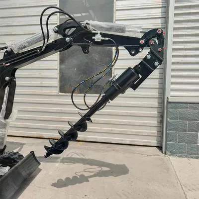 Produktbild von Erdbohrer-Aufsatz - 300-mm-Erdbohrer - Für Minibagger - Robuste Ausführung - Pfostenlöcher - Pflanzen und Zäune - Für Landwirtschaft und Garten