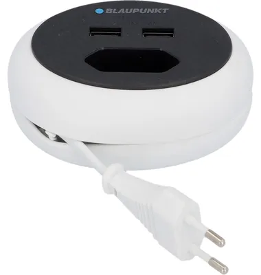 Produktbild von Blaupunkt Steckdosenleiste 1-fach 1,2m für Außen, mit 2x USB mini