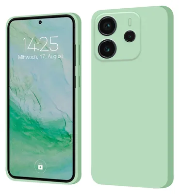 Produktbild von Hülle für Xiaomi Redmi Note 14 Case Cover Bumper Smartphone Softgrip Schutzhülle Farbe: Türkis