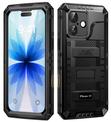 Produktbild von Wasserdichte Schutzhülle für iPhone 17, Schwarz