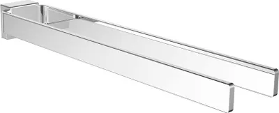 Image de emco cue porte-serviettes chromé, 2 bras, fixe, 431 mm, 325000143