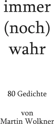 Produktbild von immer (noch) wahr