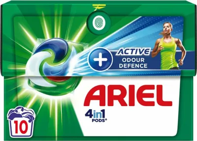 Produktbild von Ariel - 4-in-1 Waschmittel-Pods - Aktive Geruchskontrolle - 10 Pods - 1 Stück