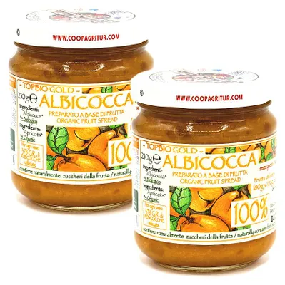 Produktbild von Agritur -  Aprikosenkompott 100 Prozent Frucht ohne Zuckerzusatz - Glas 2 x 210 g