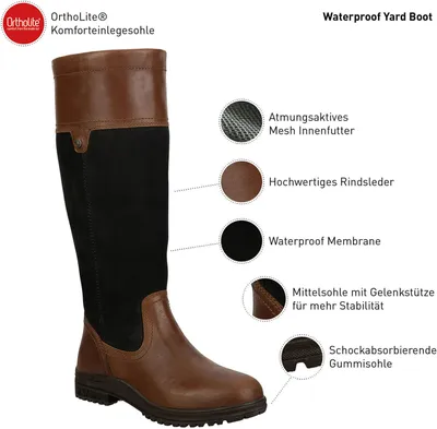 Produktbild von Suedwind Equestrian Reitstiefel Milford Waterproof Stallstiefel Blue Brown