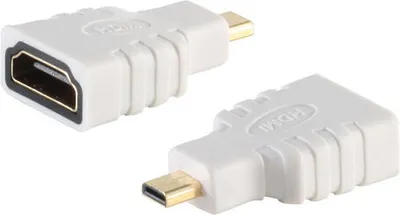 Produktbild von Adapter HDMI-A Buchse / HDMI-D Stecker micro weiß