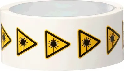 Produktbild von Dreifke® Aufkleber I Warnschild Warnung vor Laserstrahl, Folie, SL 25mm, 500/...