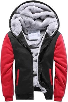 Produktbild von Kapuzenpullover mit Fleece-Futter, Oversize-Schnitt und durchgehender Reißverschluss, Größe 4XL