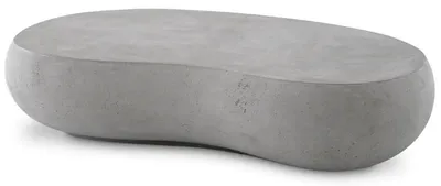 Image de Casa Padrino Table de jardin de luxe Gris 160 x 103 x H. 32 cm - Table basse de jardin en béton armé de fibre de verre - Meubles de jardin et de terrasse - Qualité de luxe