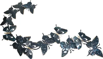 Produktbild von Schmetterling Wanddeko Metall Wandbild Deko Bild Wand Hänger Tier Figur Skulptur