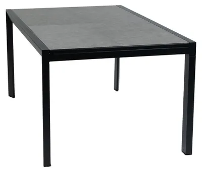 Produktbild von Ausziehbarer Gartentisch Mallorca | 180/240 x 100 cm | Schwarz | Keramik