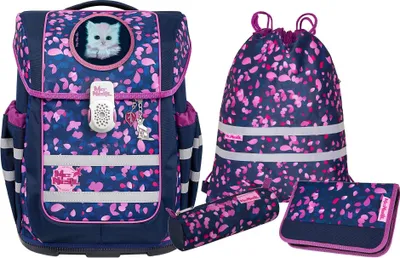 Produktbild von McNeill Schulranzen Ergo Compacto Schoolbag Set 5-teilig Dream dunkelblau