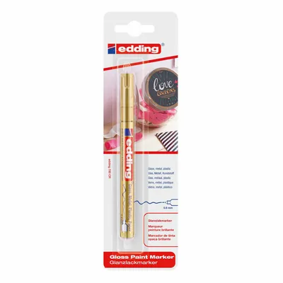 Produktbild von Edding e-780, Gold, Gold, Fein, Feine Spitze, Rund, Glas, Metall, Kunststoff