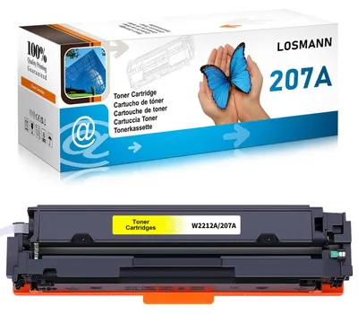 Immagine prodotto di LOSMANN 207A W2212A, toner compatibile con chip, per HP 207A 207X W2212X, sostituisce i toner HP Color LaserJet Pro MFP M283fdw, M255dw, M282nw, M283fdn, M255nw (giallo)