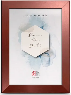 Obrázek produktu pro aFFa rámy, Hekla, rámeček na fotografie z MDF, fotorámeček, připínací rámeček, obdélníkový, s přední stranou z akrylového skla, měď, 13x18 cm