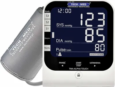 Obrázek produktu pro Digitální tlakoměr Krevní tlak Univerzální manžeta: 22-42 cm Index klasifikace výsledků podle WHO