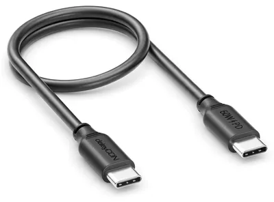 Produktbild von deleyCON 0,30m USB C Kabel PD3.0 (60W Schnellladekabel) Kurzes Ladekabel für iPhone 16 15 Pro Max Samsung Galaxy S26 S25 S24 S23 S22 Pixel iPad Pro MacBook Air Tablets Switch PS5 - Schwarz