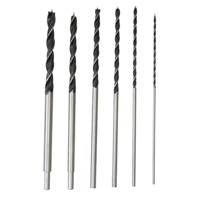 Produktbild von Holzbohrer Set 30 cm 4-5-6-8-10-12 mm Schlangenbohrer Spiralbohrer Holzbohrer Werkzeugstahl Holzbohrerset