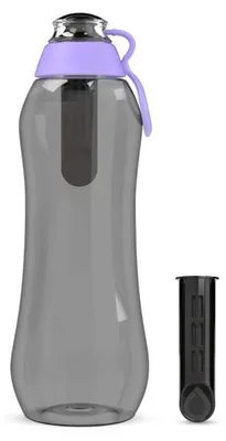 Zdjęcie produktu dla Butelka filtrująca Dafi SOFT 0,7 lavender zbiornik czarny 2 wkłady