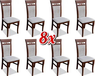 Produktbild von Esszimmer Komplette Sitzgruppe Design Stuhl Set Stühle 8x Garnitur Gruppen