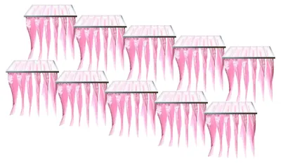 Produktbild von vhbw 10x Taschenfilter für Klima- und Lüftungsanlagen - Filter F7, 59,2 x 59,2 x 60 cm Rosa