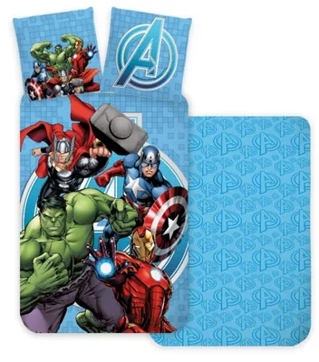 Produktbild von Marvel Avengers - Bettwäsche-Set mit Wendemotiv, 135x200 & 80x80