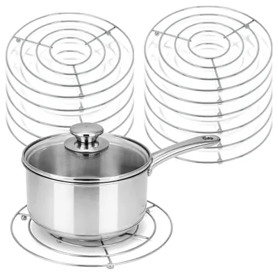 Produktbild von com-four® 12x Topfuntersetzer aus Metall - runder Untersetzer - Ø 20 cm