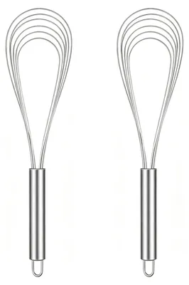 2 Edelstahl-Schneebesen, 30,5 cm, spülmaschinengeeignet