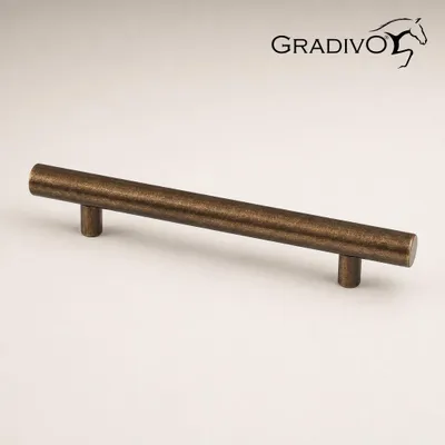 Produktbild von Möbelgriff, Schrankgriff, Bügelgriff 653, Bronze, 128 mm