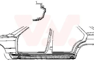 Produktbild von VAN WEZEL 3020109 Schweller Reparaturblech Einstiegblech Links Außen passend für MERCEDES-BENZ 190 (W201)