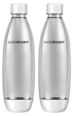 Produktbild von Flaschen SodaStream Fuse White (geeignet für SodaStream Sprudelwasserbereiter), 2 x 1 l