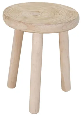 Produktbild von Pflanzgefaserhohungshocker - Naturholz - D30 x H35 cm - rund - Tisch