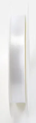 Produktbild von Goldina® 8172015010025 Doppelsatinband - 15 mm x 25 m, weiß
